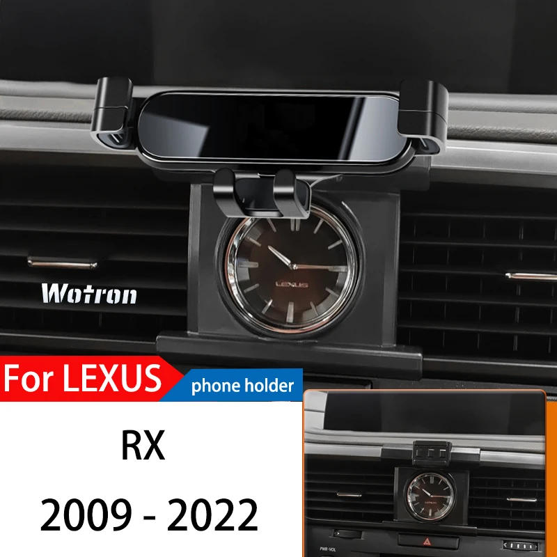 

Car Phone Holder For Lexus RX 2009-2022 GPS Special Gravity Navigation Mobile Bracket 360 Degree Rotating Stand Accessories