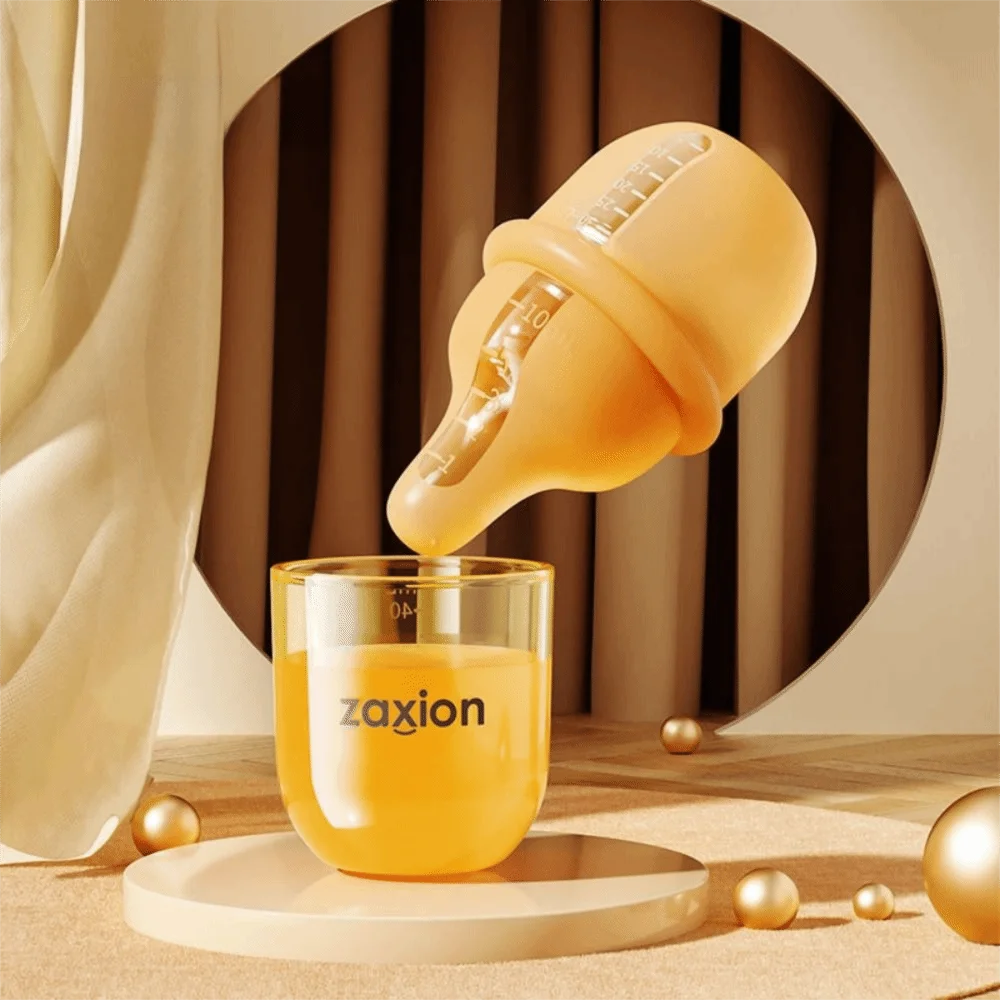 Slow Flow Tepel Siliconen Babyflessen met Schaal 30 ml Voedsel Squeeze Feeder hittebestendig BPA-vrij Pasgeboren Voeden Dispenser