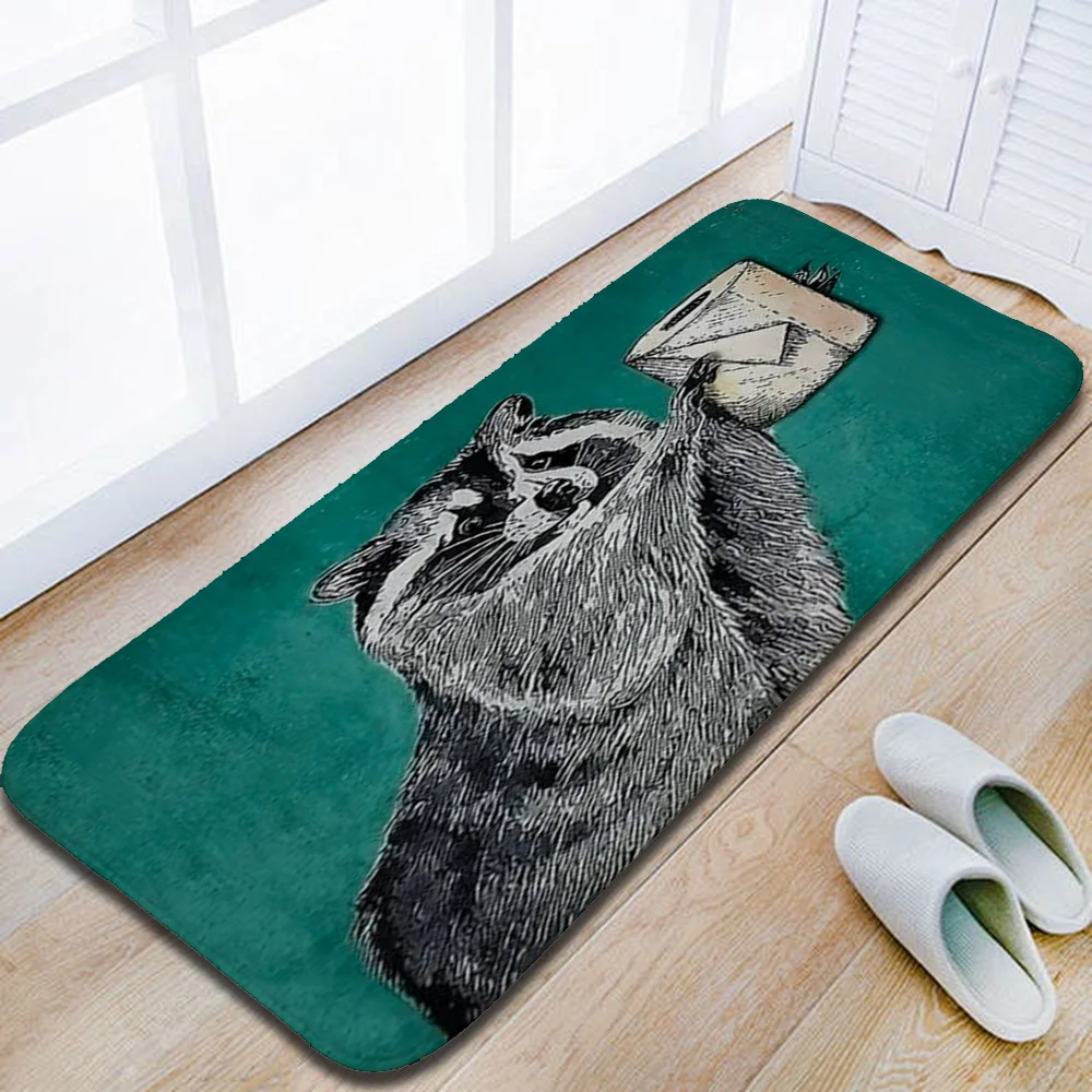 Your Butt Napkins My Lord Raccoon Green Funny Home Door Mat Room Mats Doormat Entrance Door Kitchen Carpet Prayer Bathroom Bath