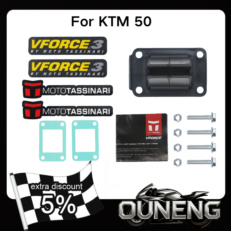 

For KTM 50 KTM50 SX 50sx AM6 LC 65sx V Force Reeds Block Motorcycle Reed Valve VForce 3 V351B