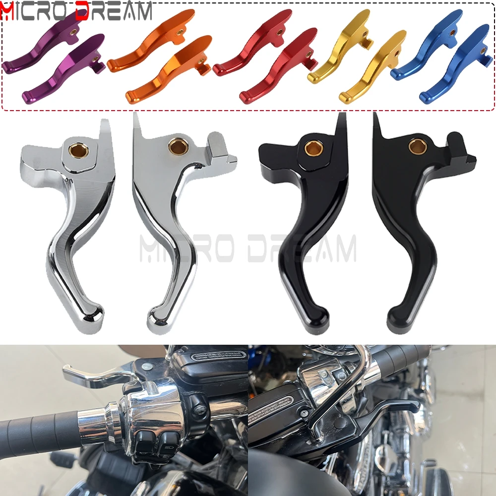 

Алюминиевый мотоциклетный короткий тормозной рычаг с 3 пальцами, муфта ручного управления для Harley Softail Fat Boy S FLSTFBS Slim S FLSS 2017