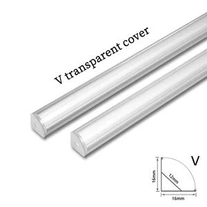 LED -Track -Aluminiumkanal, V/U, Diffusorprofil, PC -Abdeckung, LED -Balken, Lichtunterstützung, 50 cm 10 Hauptverkäufe LED Diffuse Licht - №4