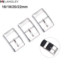 Stainless Steel Watch Buckles for Swatch Clasp Watch Strap Buckle 16mm 18mm 20mm 22mm Metal Pin Women Men Watch Accessories 1pcs