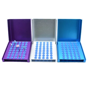 Soporte de limpieza Dental de 40 agujeros, caja de soporte para esterilizador de Autoclave para taladros de fresas dentales de alta/baja velocidad