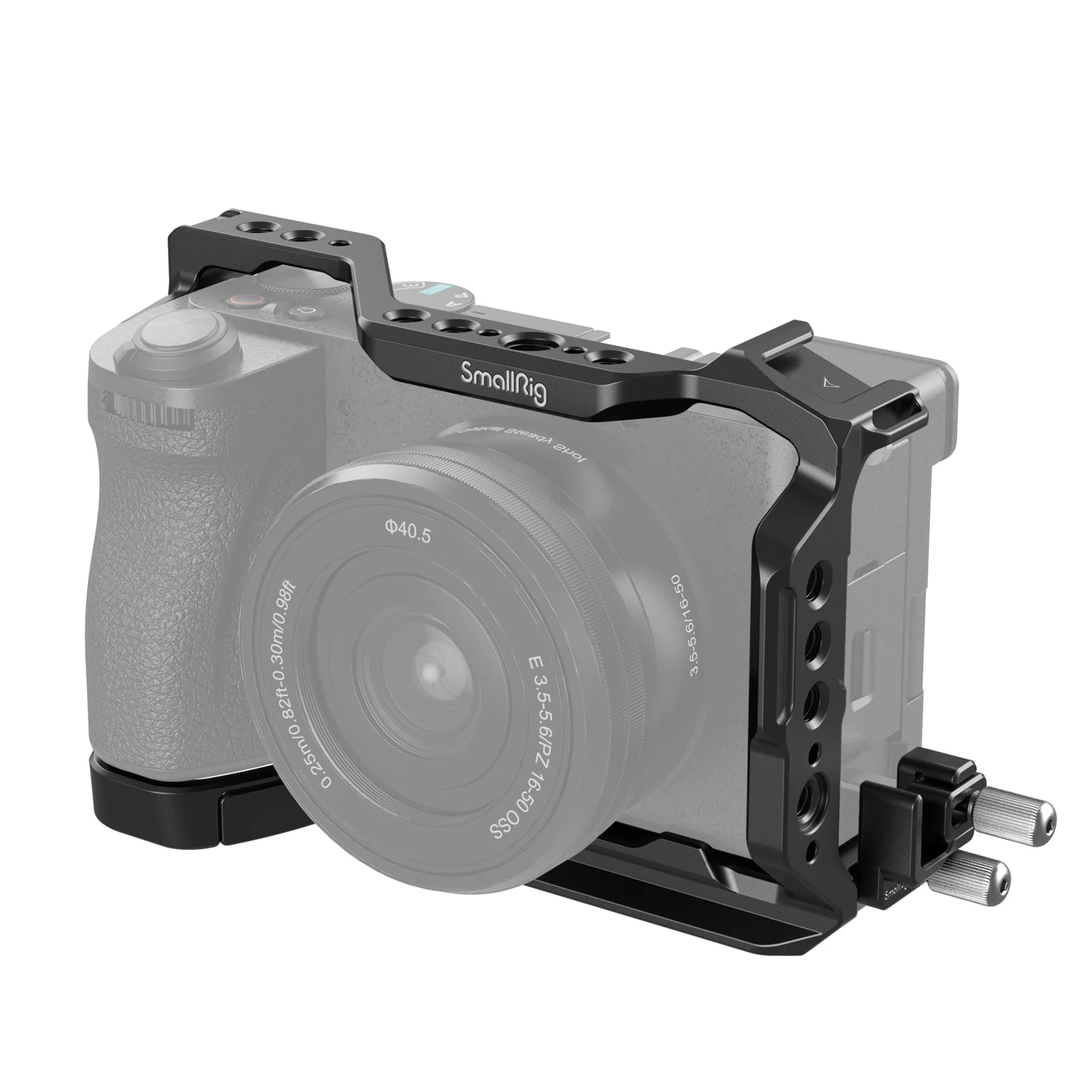 ชุดกรงกล้องขนาดเล็กสำหรับ Sony A6700ฐานครึ่งกรง & เย็นรองเท้าแผ่นยึดตั้งกล้องชุดขยายสตูดิโอสำหรับ Sony Alpha A6700