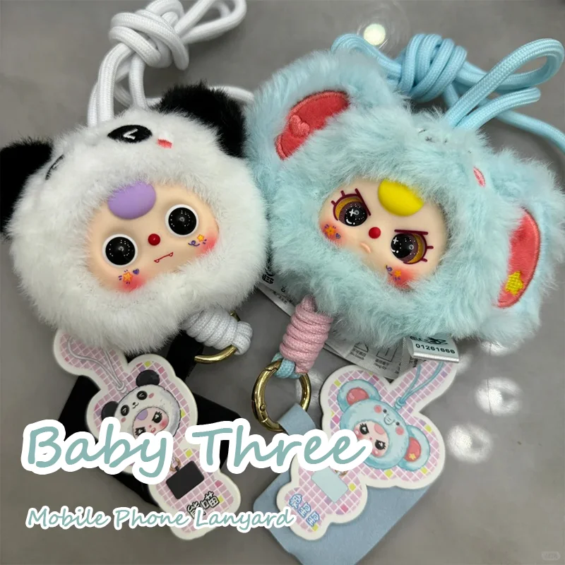 

Baby Three Mobile Phone Lanyard Series Blind Box Cute Pendant Surprise Girls Backpack Cartoon Decorative Mystery Boxs Toys Gifts