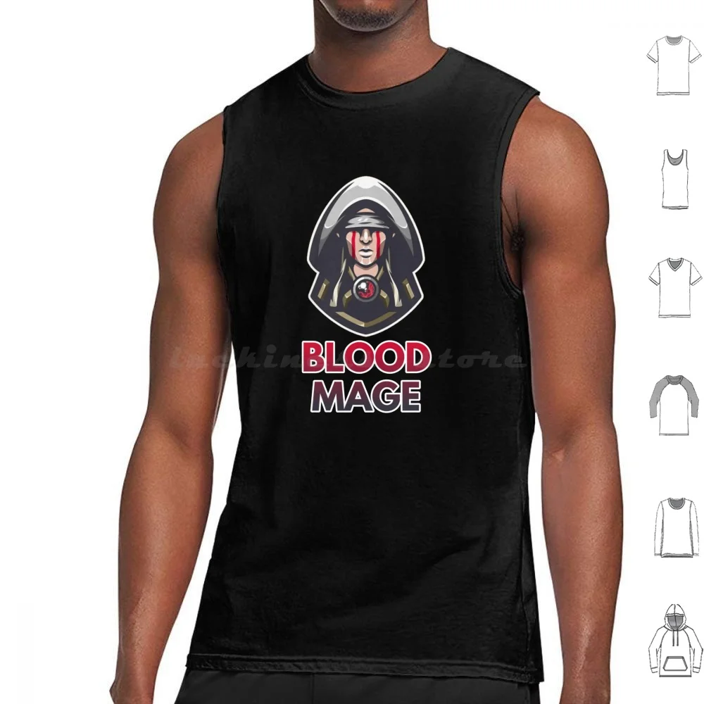 

Blood Mage Tank Tops Vest Sleeveless Blood Mage Mage Wizard Blood Dragon Age Dnd Cool Magic User Cleric Necromancer Necromancy