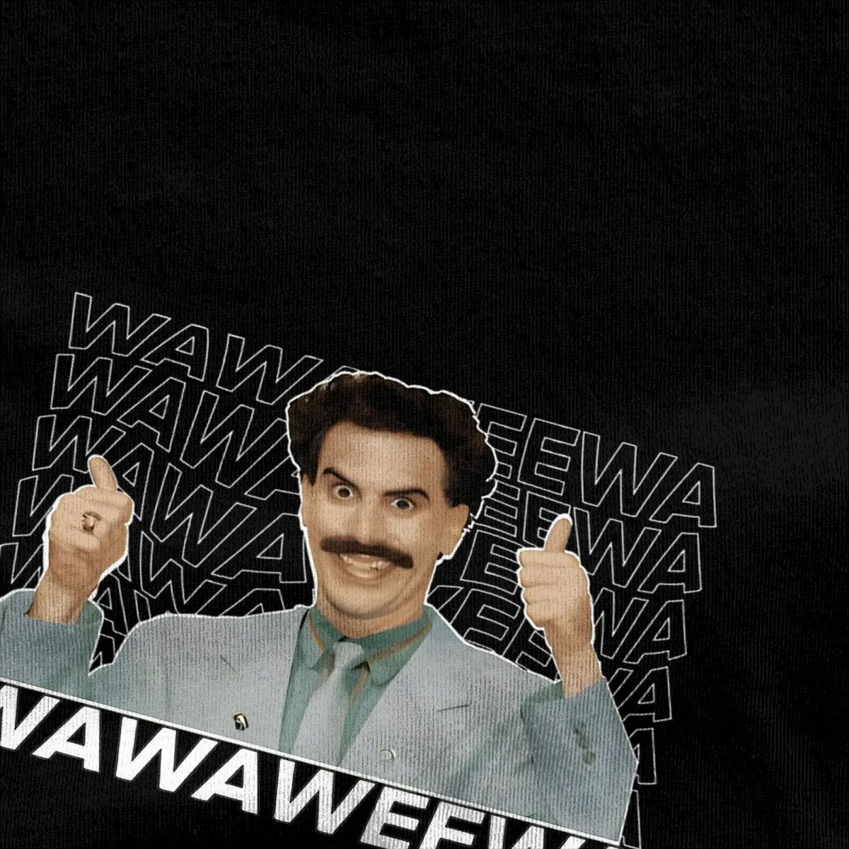 Unique Borat Wawaweewa Men Women\'s T Shirt Comedy Vintage Tee Short Sleeve Crew Neck T-Shirt 100% Cotton Plus Size Clothing