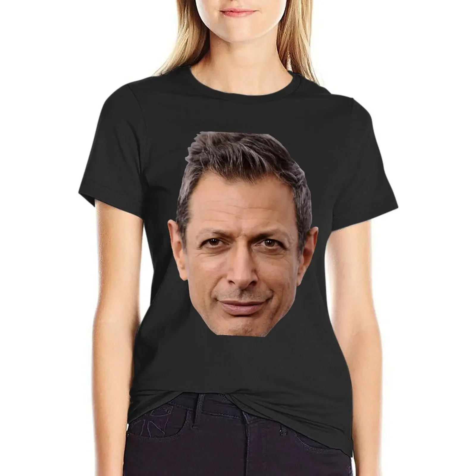 

Yet Another Face by Goldblum T-Shirt female tops vintage workout shirts for Women loose fit