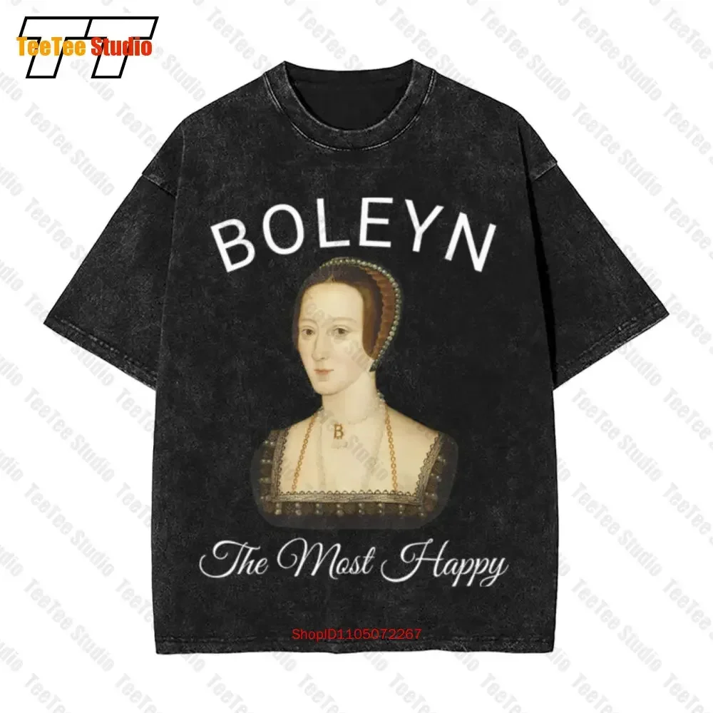 Womens The Most Happy Anne Boleyn Vintage Oversized T-Shirt 4WU9