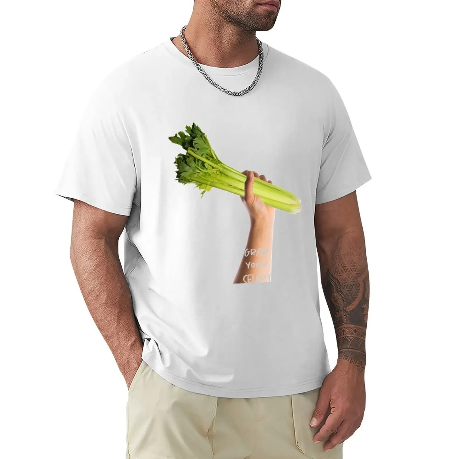 Celery T-Shirt customizeds animal prinfor boys hippie clothes T-shirt men