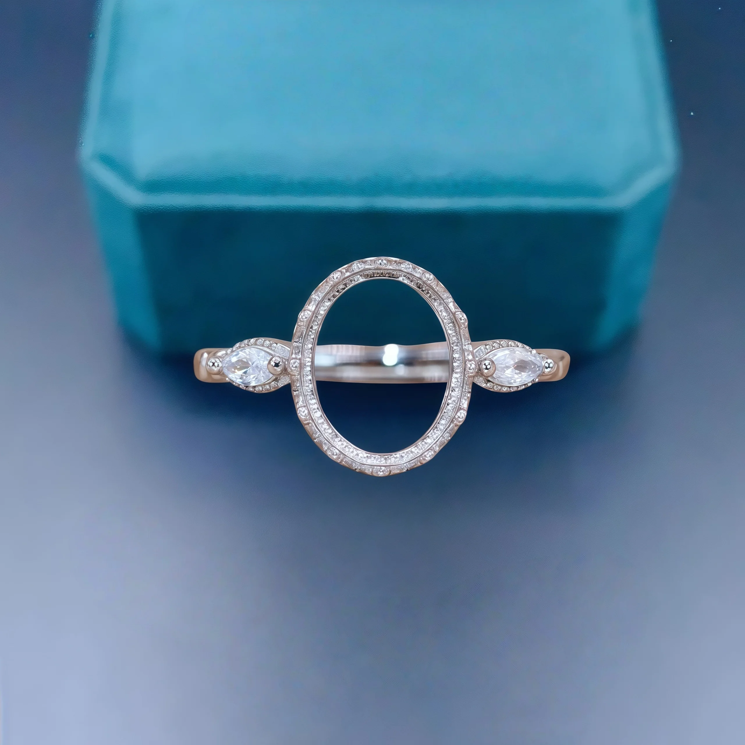 إعداد 6*8/7*9/8*10 مللي متر حجر القطع الناقص لتقوم بها بنفسك حامل فارغ حلقة S925 فضة غرامة تصميم الأزياء حلية مجوهرات للمرأة