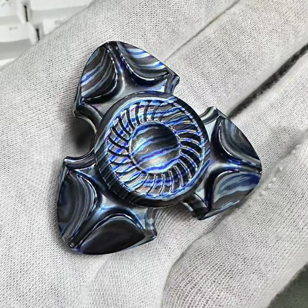 

CHIMAGO EDC Sumeru Damascus Фиджет-спиннер для снятия стресса, игрушка-антистресс для взрослых, стильный трехлопастной спиннер