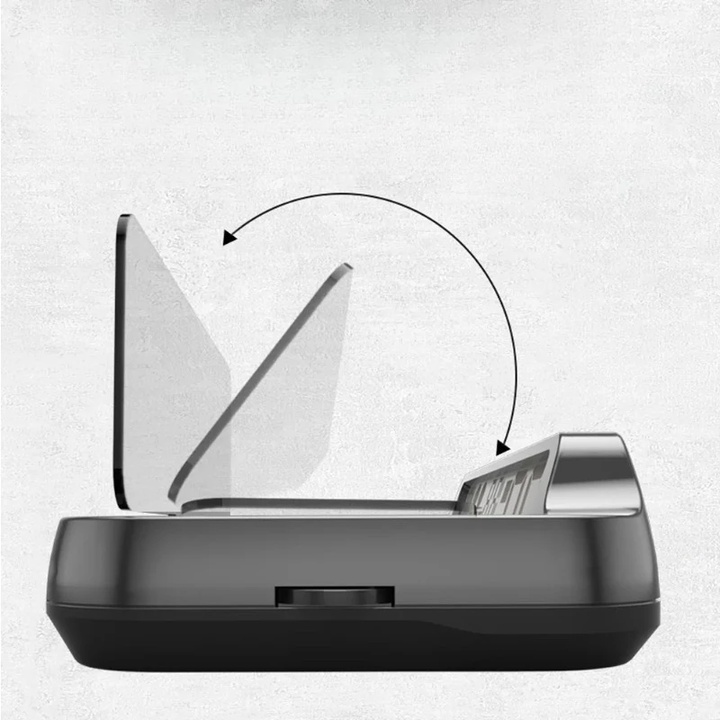 Mirror Head Up Display MX10 Car HUD OBD2 Speed Projector On-board Computer Digital Security Alarm RPM Coolant Voltage