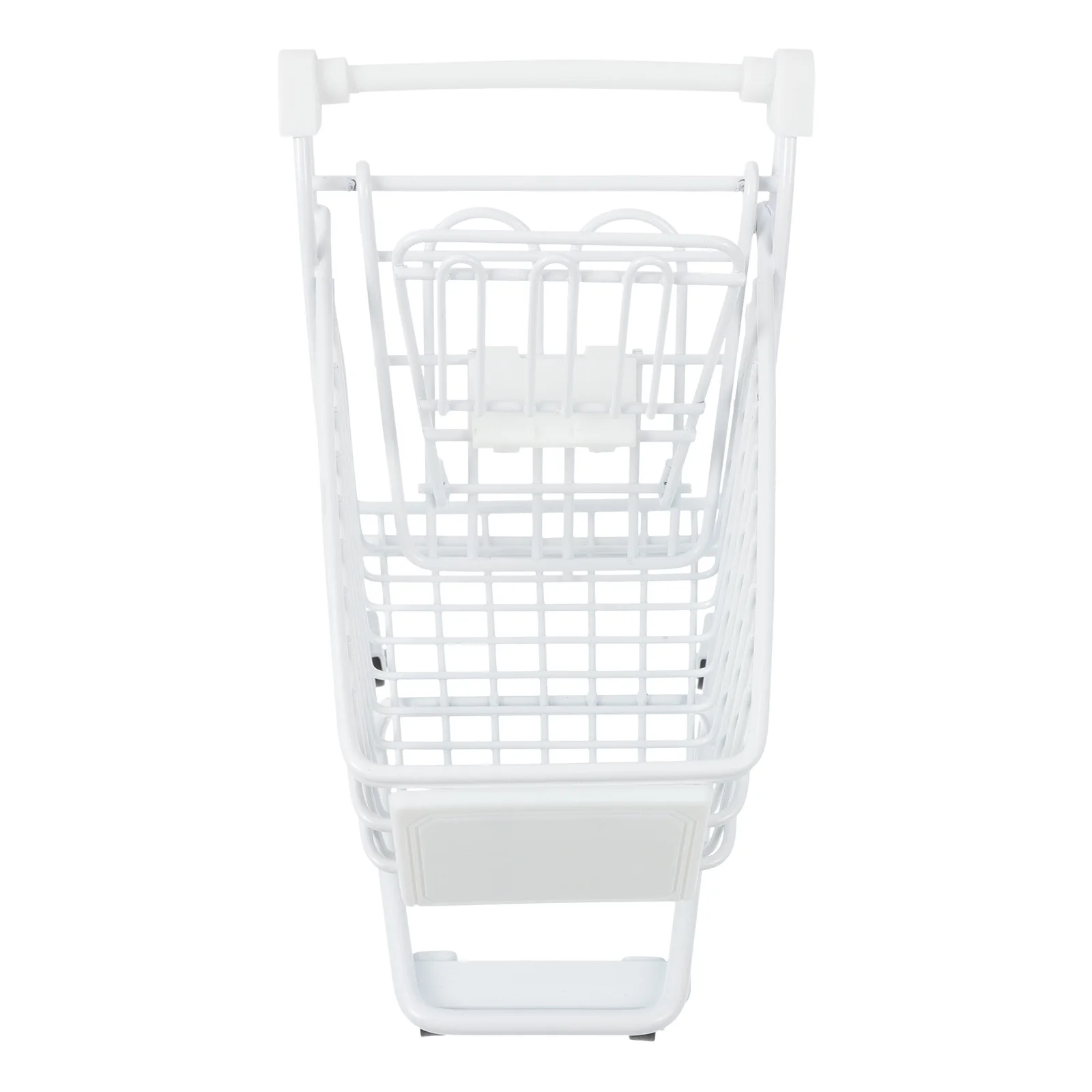 

Mini Shopping Cart Foldable Trolley Toy Set Folding with Wheels Plastic Toddler Grocery Portable on Dolly