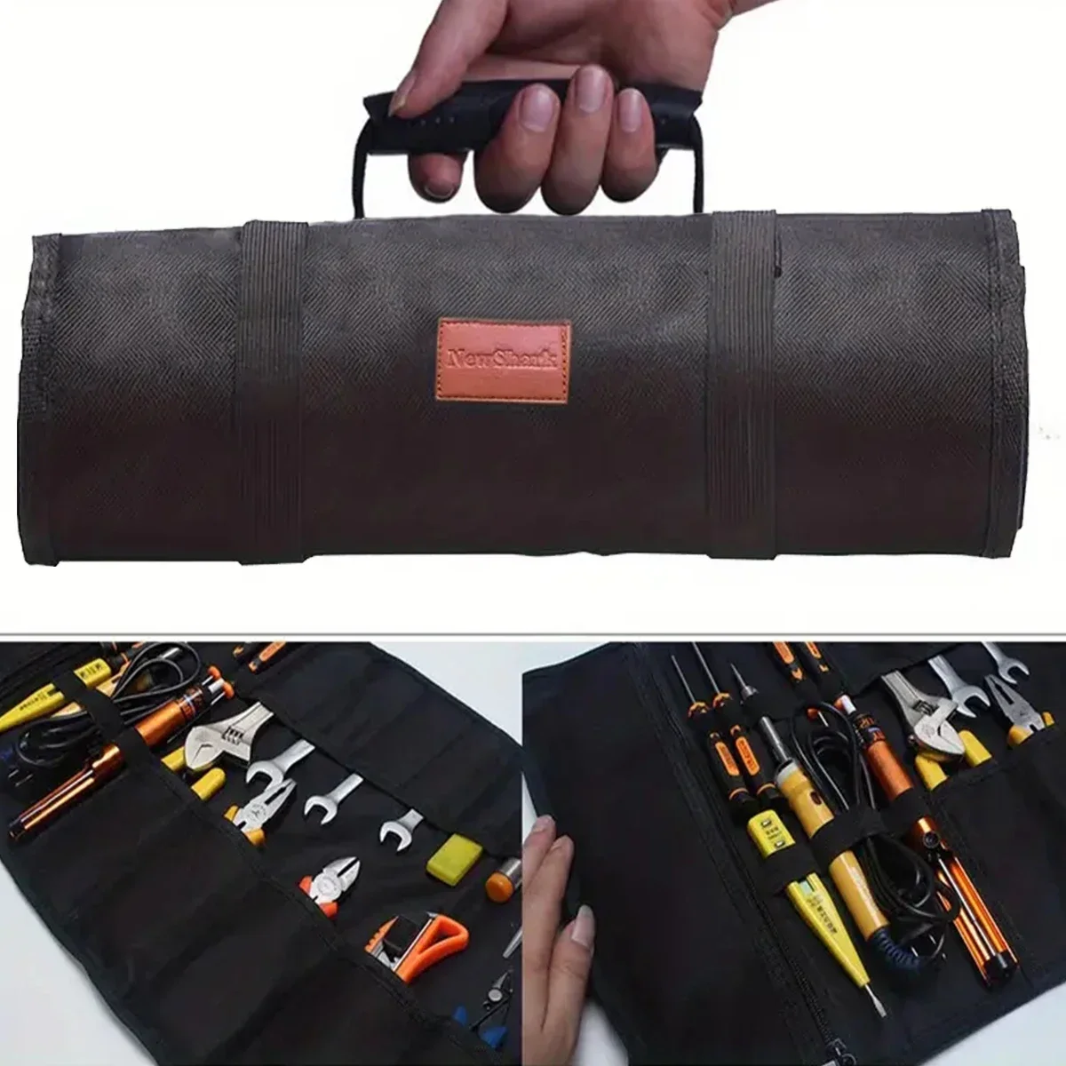 3 pcs Heavy Duty Tool  ,Heavy Duty Tool Organizer  Men Women, Portable Tool  Box with 2 Detachable Zipper Pouch