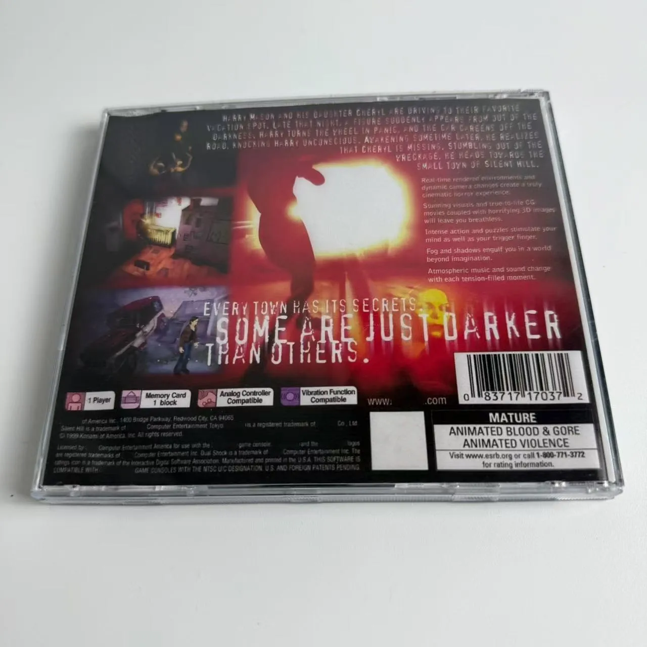 High-quality Reproduction Disc For PS1: Silent Hill (US Vibration Version, No Manual)