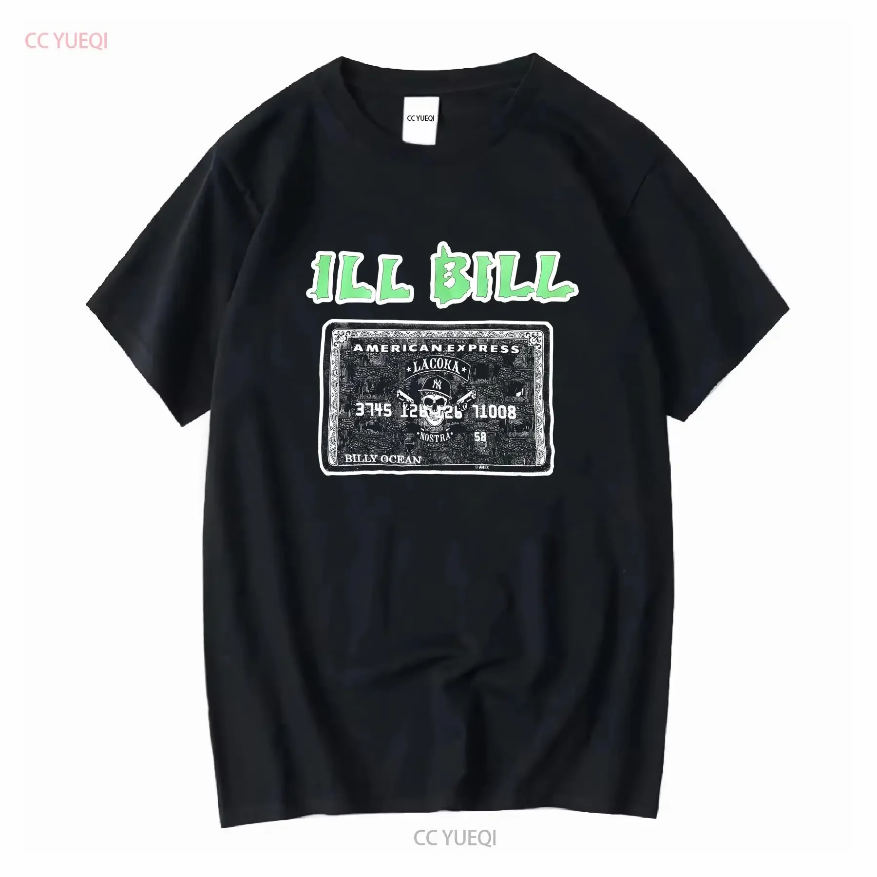 Ill Bill La Coka Nostra T-Shirt Seltene Vintage American Express Card Größe L Große Vintage Washed Streetwear Unisex Mode Lässig