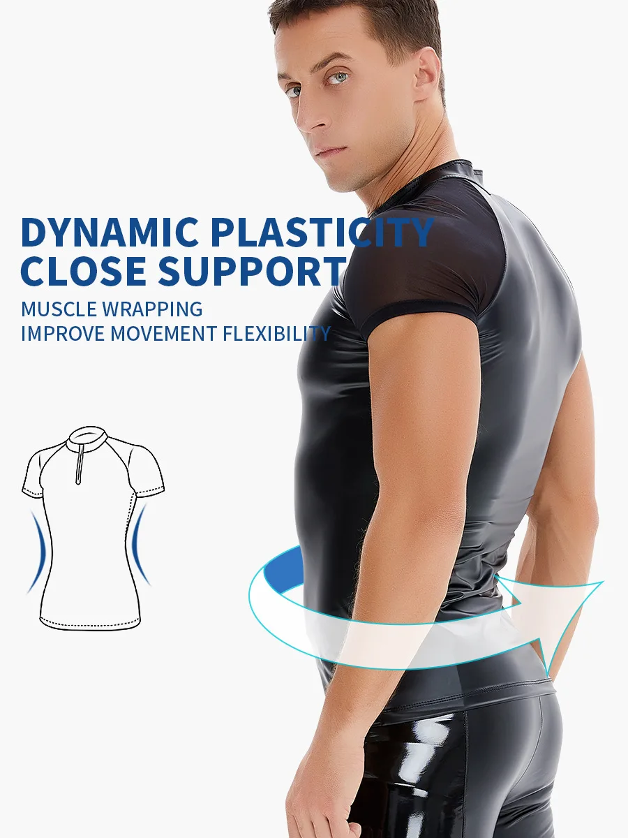 Uomini che dimagriscono Body Shaper addome correttore compressione T Shirt maschile Shapewear pancia Shapers pancia riducendo top vita Trainer