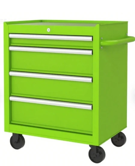 High Quality  26INCH 4- Drawer Durable Roller Tool Box Cabinet Green