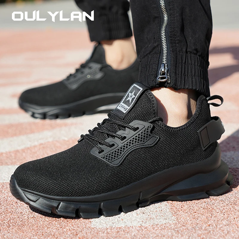 

Oulylan 2024 Safety Shoes Men With Steel Toe Cap Anti-smash Men Work Shoes Sneakers Light Puncture-Proof Indestructible Shoes