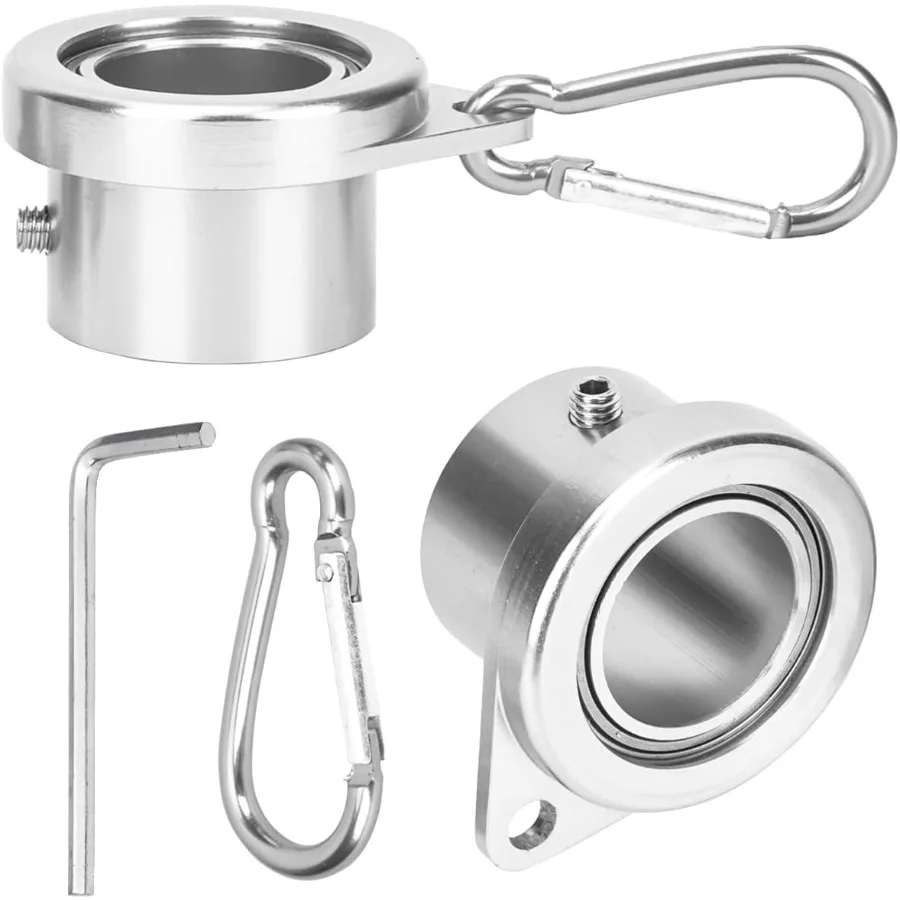 

Aluminum Flag Pole Rings Tangle Free Flagpole Rings with Bearing Design for 0.751.02 Inch Diameter Flagpoles 360 Rotating Flag