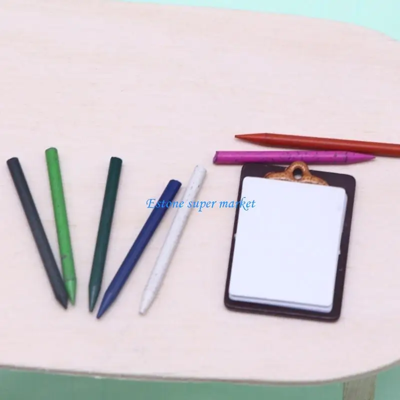 

090B школьный игровой набор, модель рюкзака, кукольный домик, игровой набор, книги, доска для рисования 1:12