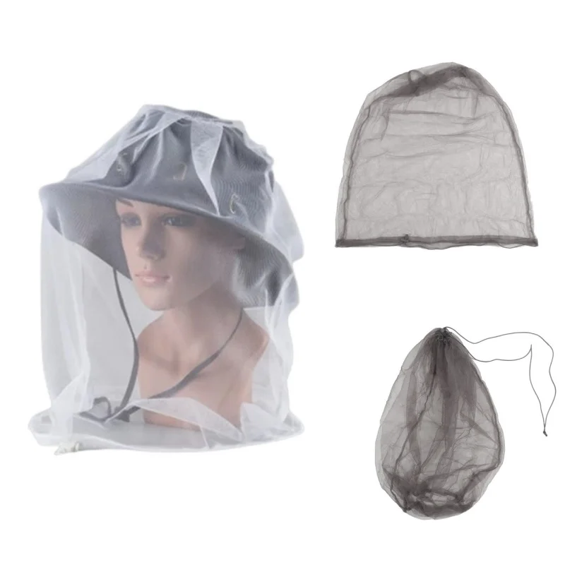 Casquette de pêche en plein air, couvre-tête anti-moustiques, filet en maille, protection faciale, chapeau de jardinage, chapeau anti-insectes pour voyage, randonnée, Camping