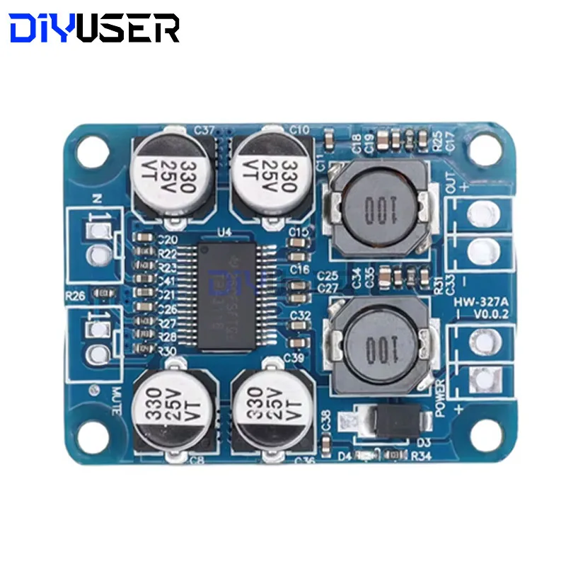 DIYUSER TPA3118 60W 32Pin Chip Original DC 12V-24V Mono Digital Audio Power Amplifier Board Amp Module