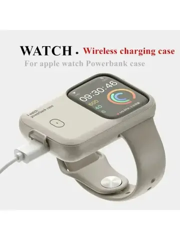 Portable Wireless Charger 1200mAh Spare Battery Powerbank Device For Apple Watch8 7 6 5 4 SE Ultra for iWatch Fast Charging case