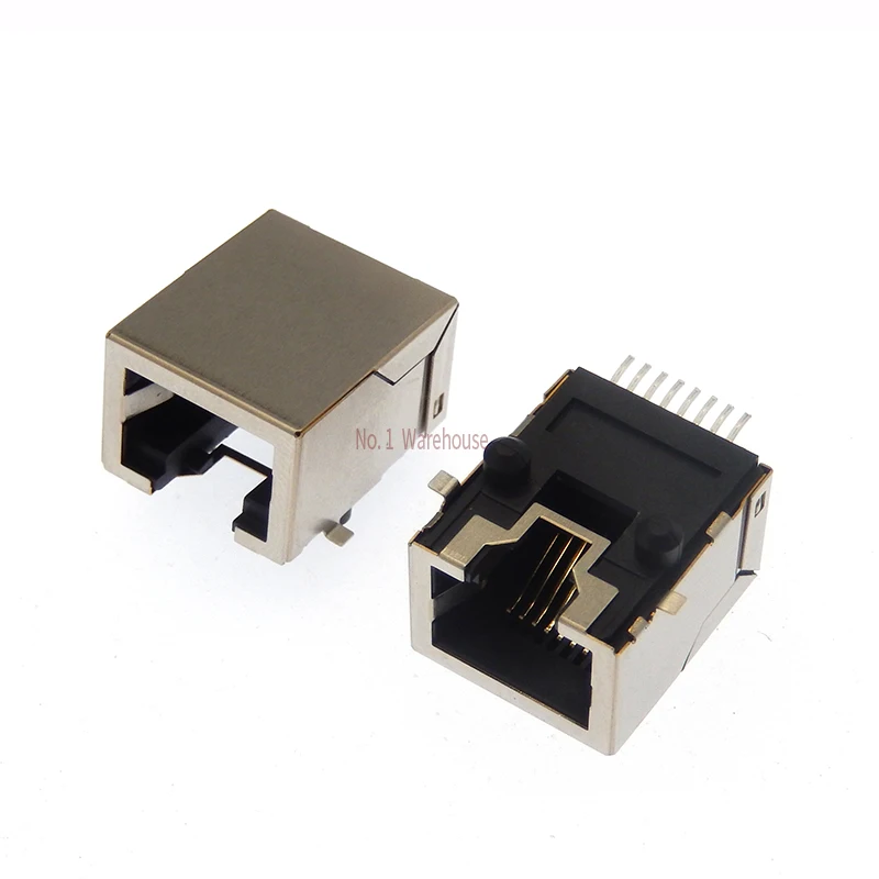 5Pcs SMT RJ45 8P8C Jack Connector PCB Mount Network Socket Internet Modular SMD 8Pin Female