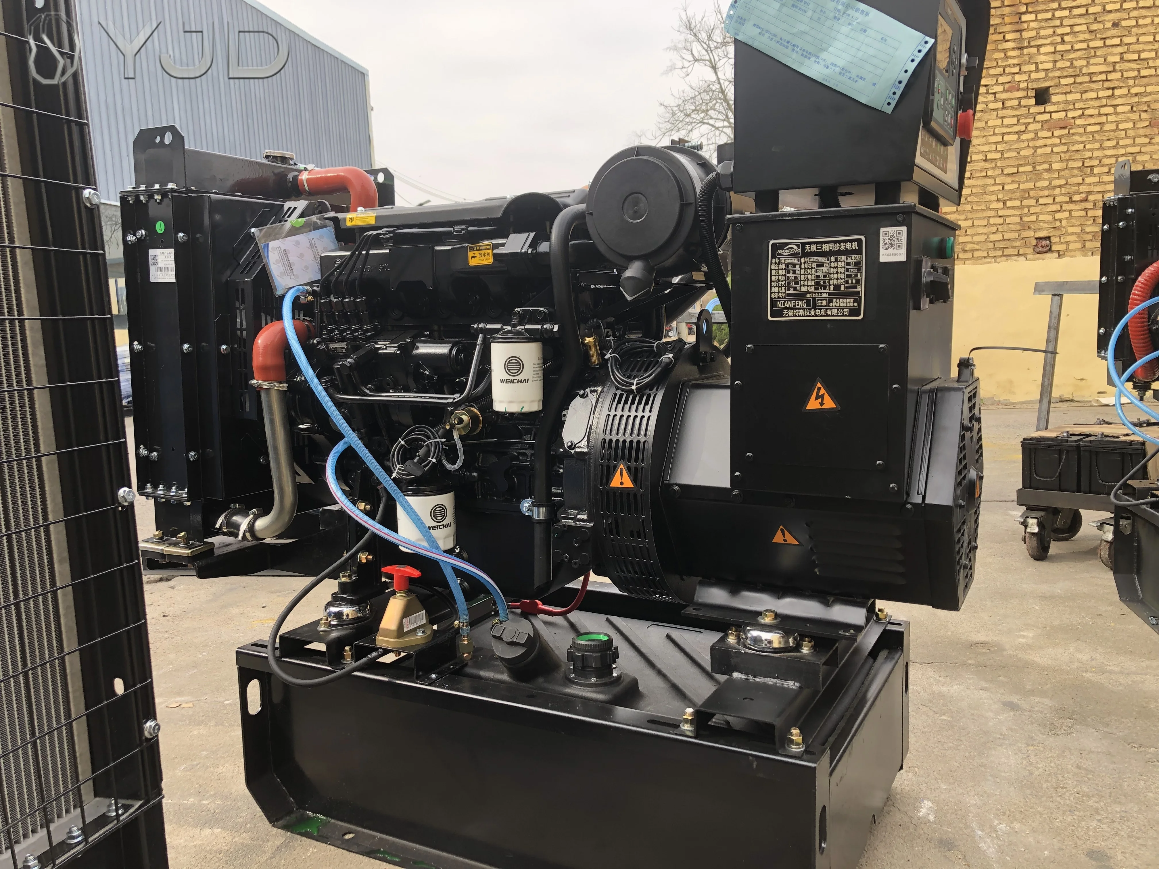 30KVA Power Output We-iChai 3 Phase Diesel Generator Set Frequency 50/60Hz Speed 110V 220V 230V 400V 440V Electric Start