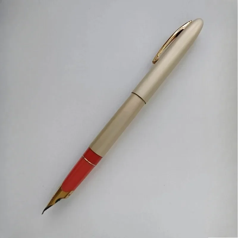 Limited Edition Japan CREST Brushed Aluminum Fountain Pen Writing School Supplies Calligraphy Pen Gift