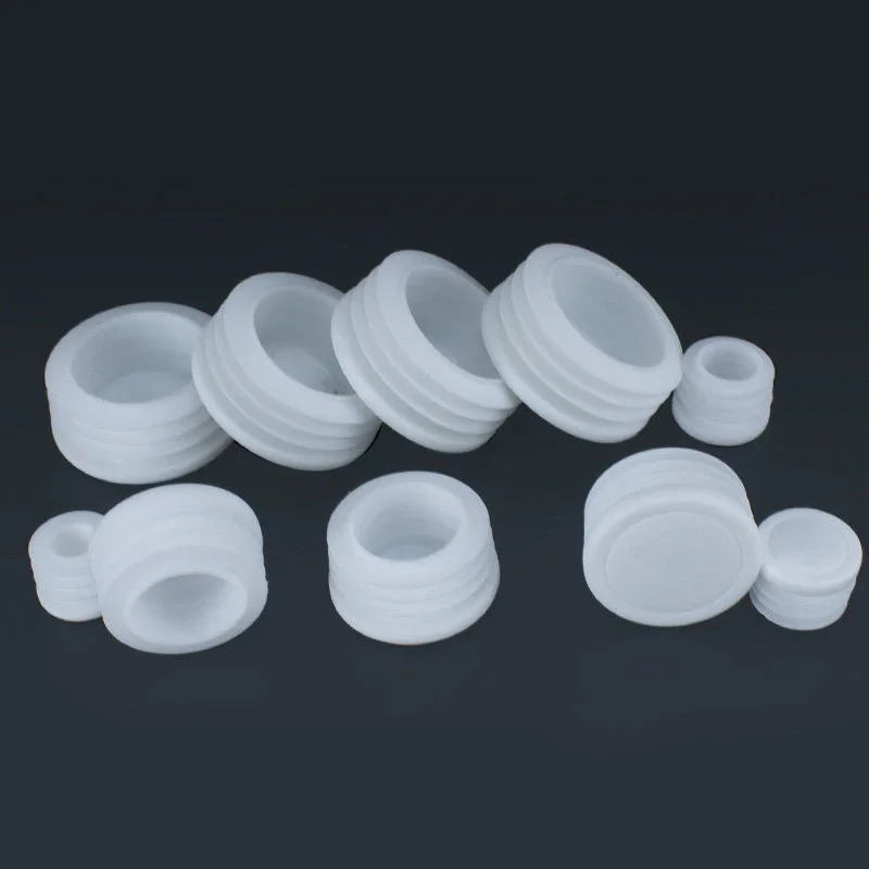 2-100PCS 16/19/22/25/28/30/32/35/50mm White Plastic Furniture Leg Plug Blanking End Caps Insert Plugs Bung For Round Pipe Tube