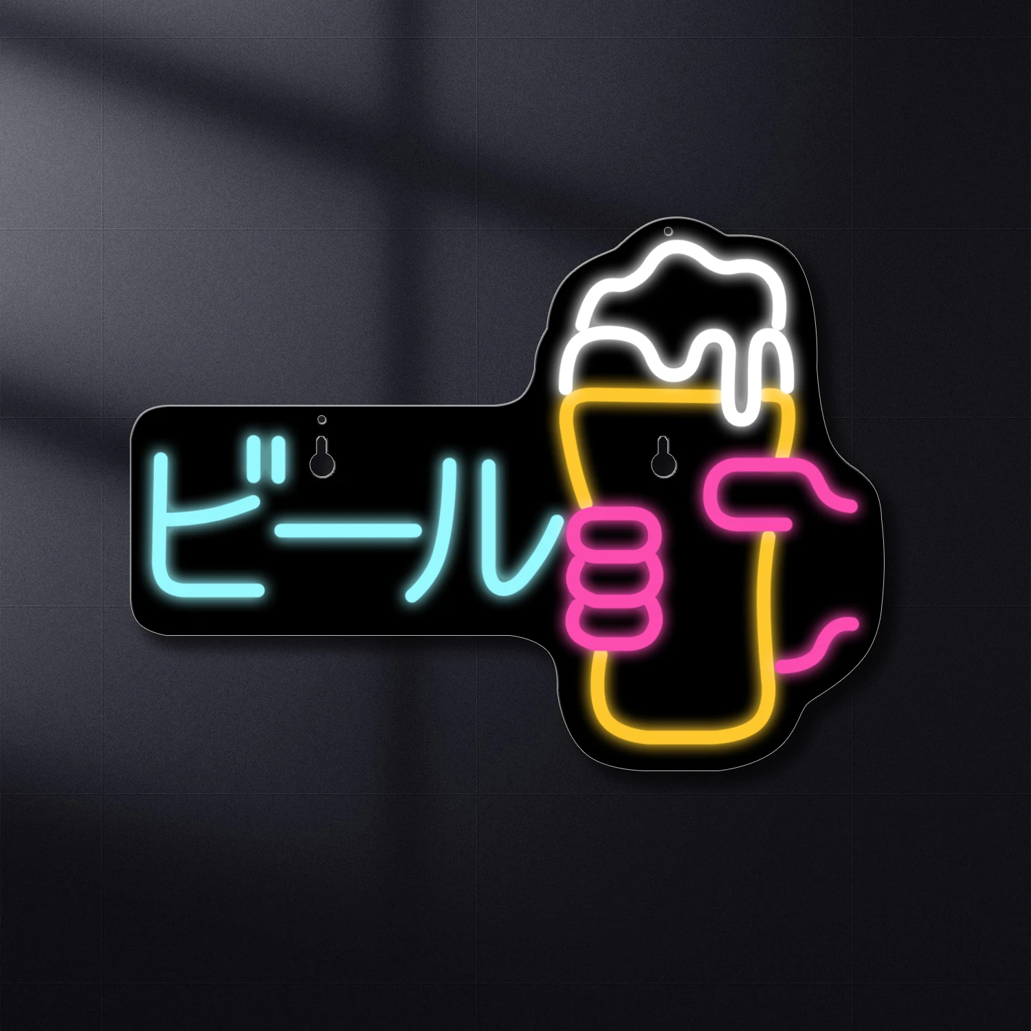 

1 piece of sake neon light. The sake neon light sign is suitable for home bar, man cave, nightclub, beach store design,party