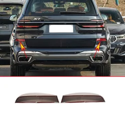 For BMW X7 G07 2019 2020 2022 2023 ABS Black Car Rear Fog Lamp Cover Sticker Car Exterior Accessories