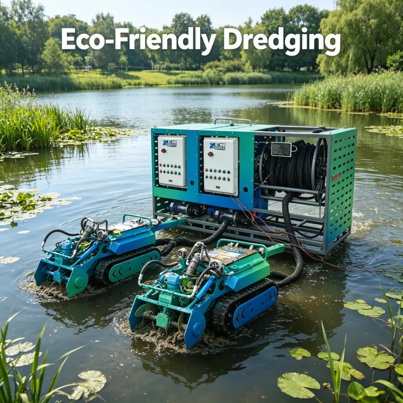 Submersible Dredging Robot Crawler For Industrial Drainage Pipe Sludge Removal High Power Remote Control Silt Cleaning System