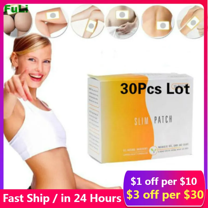 

60pcs Slim Patch Stomach Fat Burning Navel Stick Slimming Lose Weight Burn Fat Anti Cellulite Body Shaping Stickers