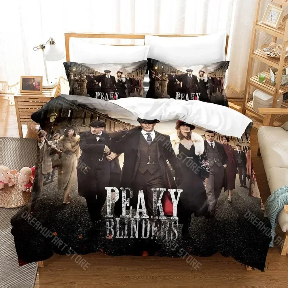 Exquisite 3D Print Peaky TV Blinders Bedding Set Single Twin Full Queen King Size Bed Set Aldult Kid Bedroom Duvetcover Sets Bed