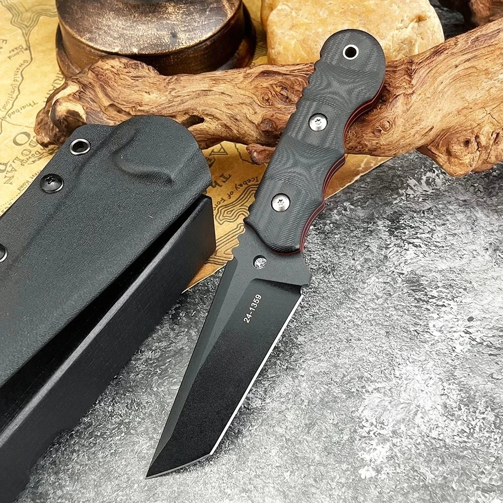 

8Cr13Mov Blade Hunting Multi-purpose Knife High Hardness Wilderness Survival Fixed Blade Knife G10 Handle Outdoor Camping Tool
