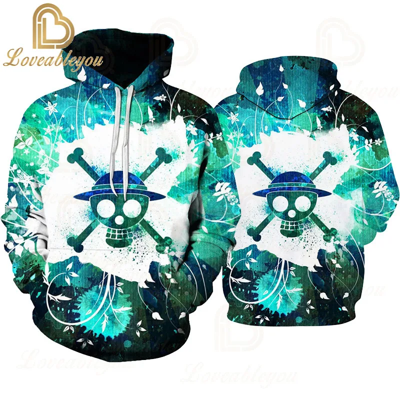 Newest Whitebeard Pirates Hoodies Portgas D Ace Streetwear Printed Men/women Anime Cartoon Winter Jacket Sweatshirt