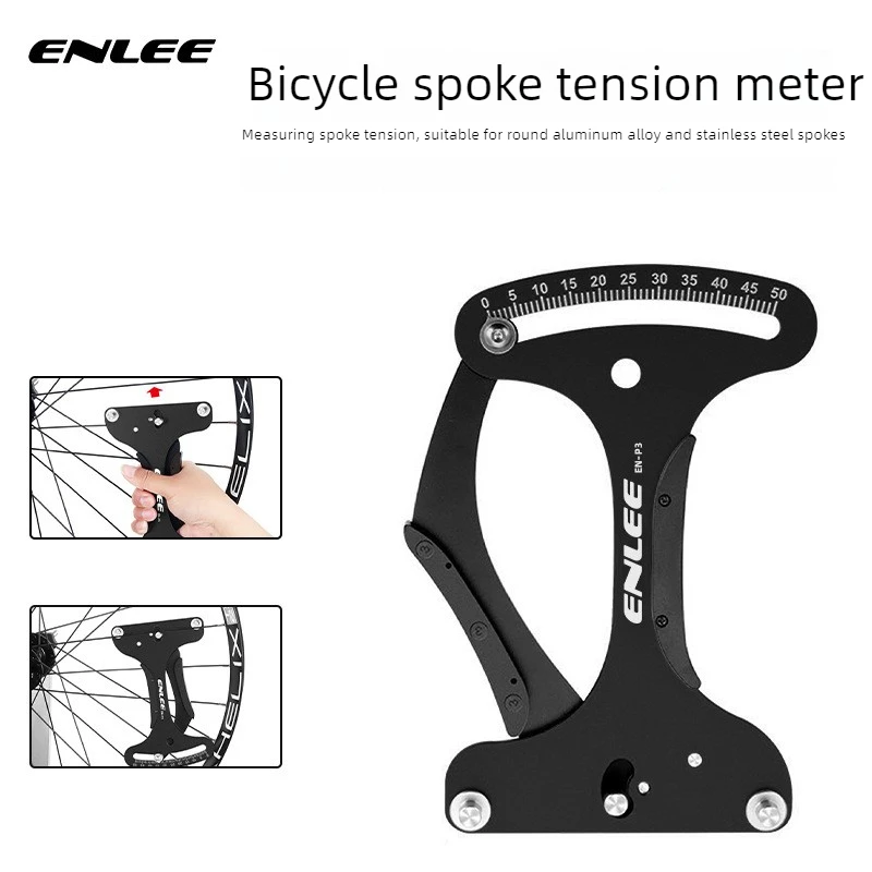 

Bicycle Spoke Tensiometer Mountain Bike Wheel Set Rim Elasticity Measurer Yaw Correction Tool