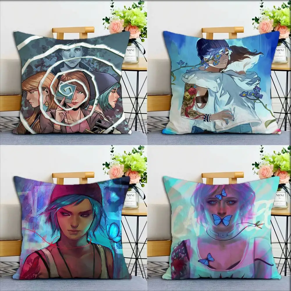 

Game L-Life Is S-trange World Various Sizes Square Pillow Case For Car Home Bedchamber Decor