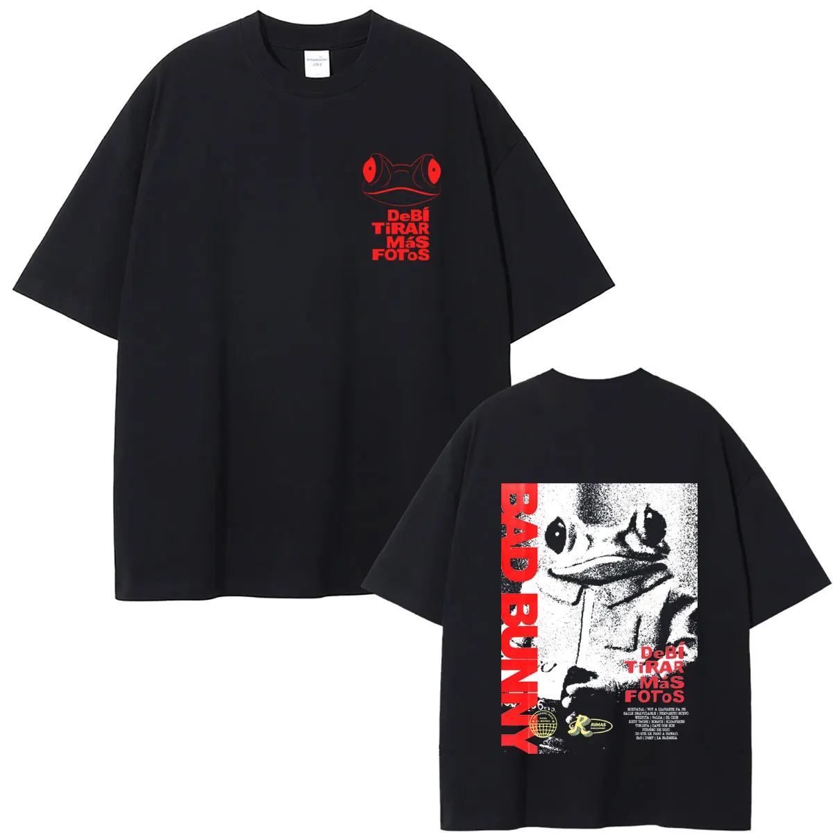

New Rapper Bad Bunny T Shirts Debi Tirar Mas Fotos DTMF Merch T-shirt Male Casual Soft Cotton Tees Men Women Hip Hop Streetwear