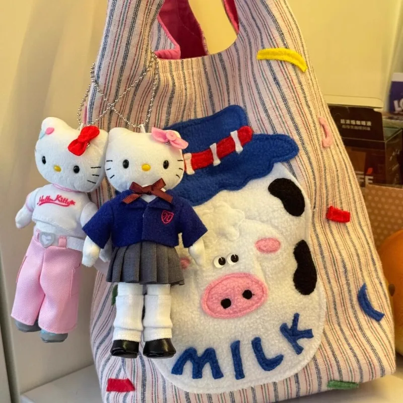 

Kawaii Hello Kitty College-Level Limited Long-Legged Cartoon Couple Backpack Keychain Anime Sanrio Girl Cute Birthday Gifts