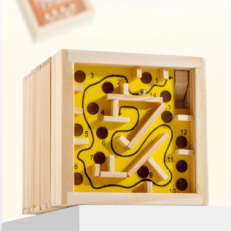 Kids Balance Rolling Ball Maze Board Montessori Sensory Toys Labyrinth Logical Thinking Challenge Game Educational Creative Toys - view 4
