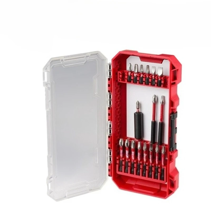 

18 shock wave batches set, impact-resistant cross batches, strong magnetic and anti-skid batches, hand drills, screwdrivers