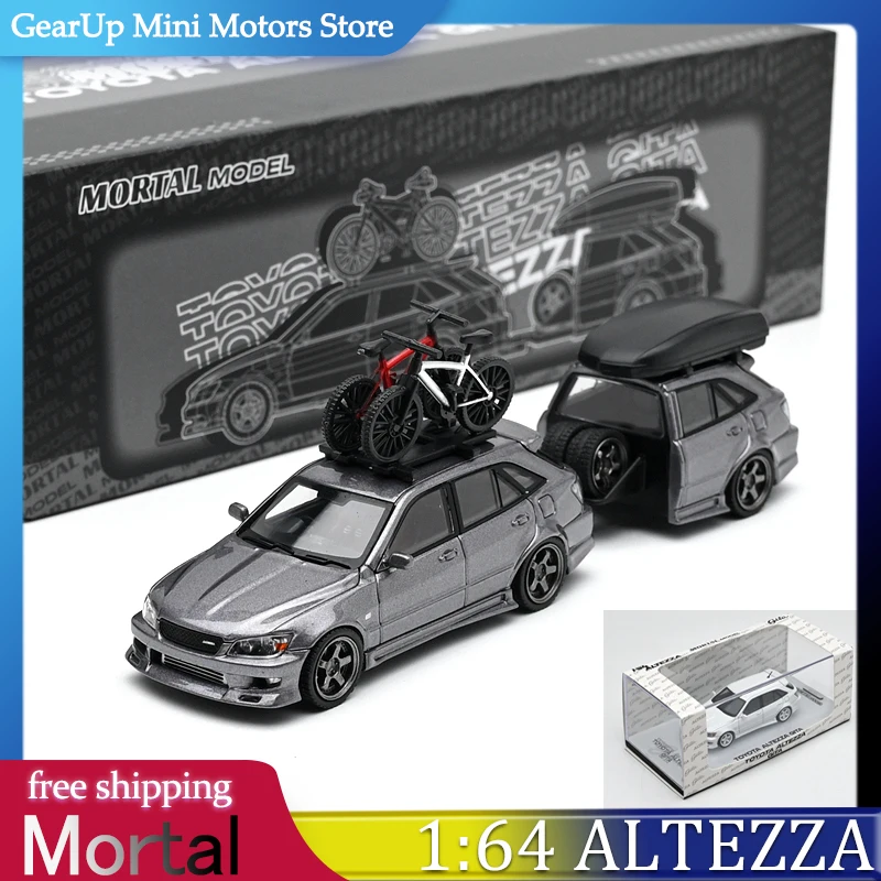 

New MORTAL 1:64 Toyota Altezza Gita Elite Wagon ELIXIR Factory Lexus IS Sportcross Limited Alloy Diecast Model for JDM Fans Toy