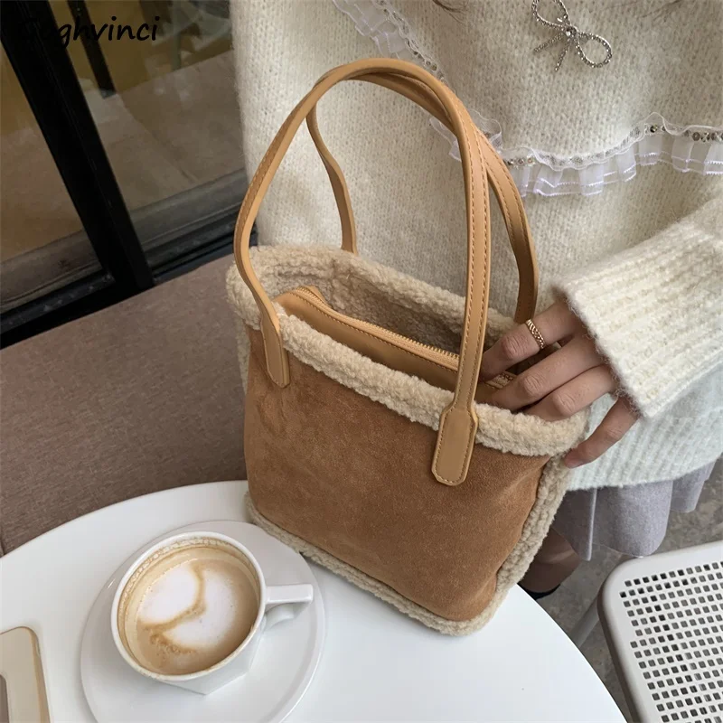 Shoulder Bags Women Leather Korean Fashion Large Capacity Luxury Office Lady Handbags Elegant All-match Tote Bag High Street