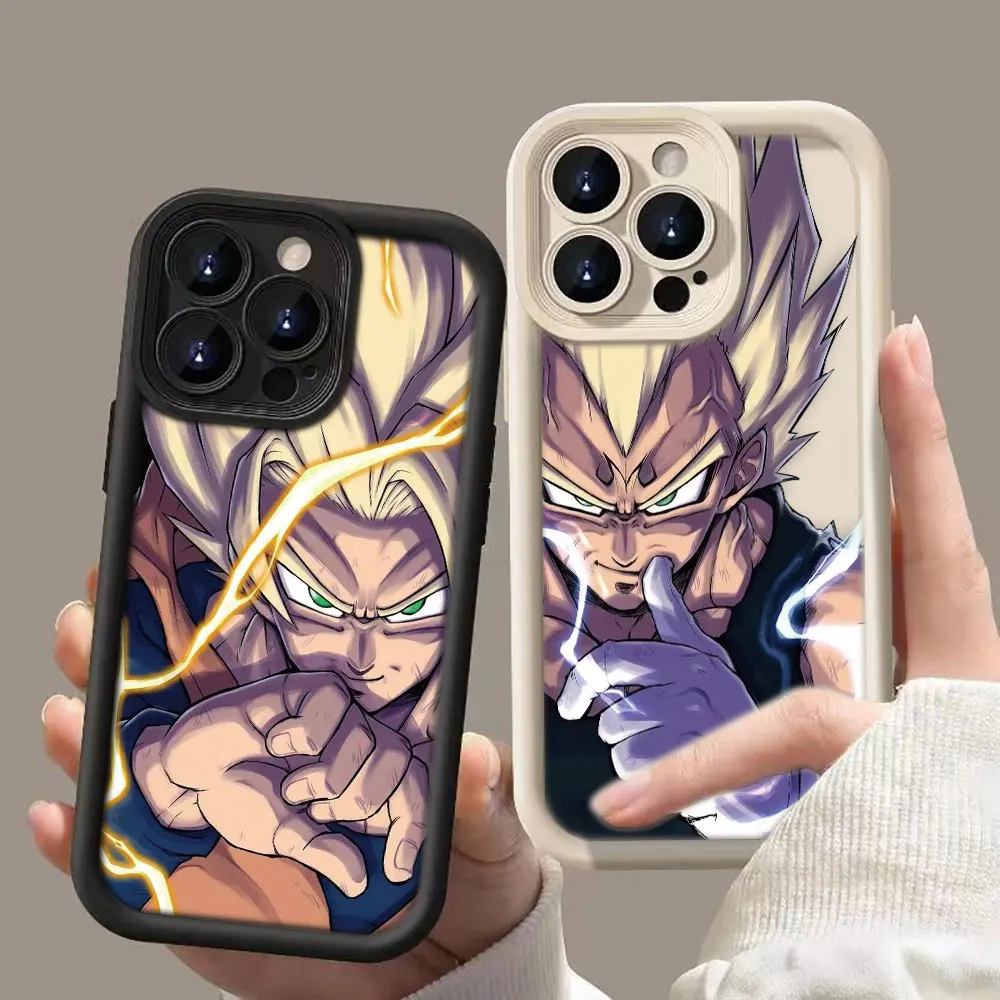 

D-Dragon Ball Vegeta Goku Phone Case For iPhone Apple 17 AIR 16 16E 11 12 13 14 15 XR Plus Pro Max DIY Case TPU Shockproof Cover